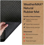 GORILLA GRIP WeatherMAX Door Mat, Indoor Outdoor Use, 60x24, Gray Diamond - Image 6