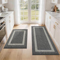 COSY HOMEER Kitchen Rugs Sets of 2 Non-Slip Washable,20"x30"+20"x48" by COSYHOMEER