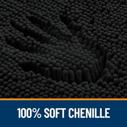 OLANLY Bathroom Runner Rugs 47x17, Extra Soft Absorbent Chenille Bath Rugs - Image 3