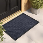 Mibao Front Door Mat Outdoor Entrance, 73" x 46" Heavy Duty Welcome Mat for Outdoor and Indoor, Waterproof Dirt Trapper Doormat, Super Absorbent Indoor Entryway Mat for Patio & Porch - Navy by Mibao