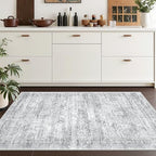 3x4 Rugs for Entryway,Washable Area Rug,Grey - Image 4