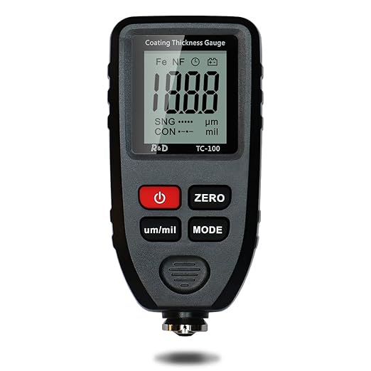 Car Coating Thickness Meter for Used Car Buyers, Paint Mil Thickness Meter Gauge Check The Car’s Original Coating Auto Car Paint Meter (Black)