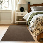3x5 Beige Brown Solid Area Rug Washable Non-Slip Soft for Bedroom Kitchen - Image 4