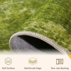 RELEANY Washable 5'x7' Abstract Area Rug for Living Room Grass Green - Image 5