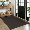 EARTHALL Washable Area Rug, Non Slip Entryway Rug, 4x5 Ft, Taupe/Coffee by Unknown