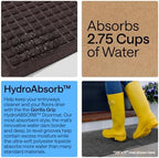GORILLA GRIP® HydroABSORB Door Mat for Indoor Outdoor Use, 72x24 Coffee - Image 3