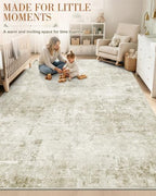 OLANLY 5x7 Washable Area Rug, Soft Non Slip Carpet for Bedroom Living Room - Image 4