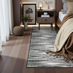 2x6 Runner Rug Non Slip,Washable Hallway Runner Rug,Black - Image 3