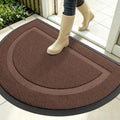 OLANLY Half Circle Front Door Mat Outside 35x23 All-Season Rubber Doormat by OLANLY