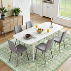 6x9 Area Rugs for Living Room, Washable Large Carpet, Light Green - Image 2