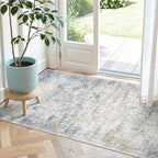 2x4 Rug Runners for Hallways Non Slip,Blue by Restydon