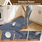 COSY HOMEER Kitchen Rugs Sets of 2 Non-Slip Washable,60x24Inch/35X24Inch - Image 5