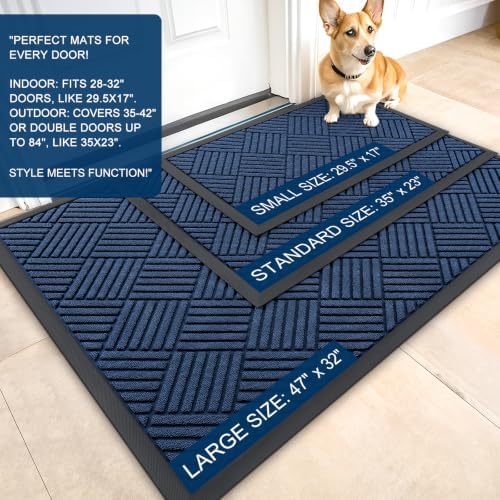 OLANLY Front Door Mat Outside Entrance 33x21, Waterproof Heavy-Duty Doormat - Image 2