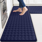 TranquilRelax 2-Piece Kitchen Mats, Cushioned Non-Slip Floor Mats, Blue by Unknown
