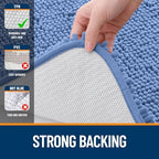 OLANLY Bathroom Runner Rugs 47x24, Extra Soft Absorbent Chenille Bath Rugs - Image 6