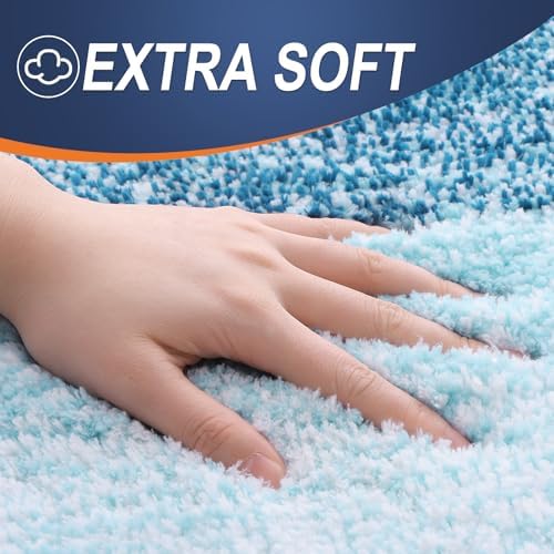 OLANLY Luxury Toilet Rugs U-Shaped 24x20, Soft Absorbent Microfiber Mat - Image 3