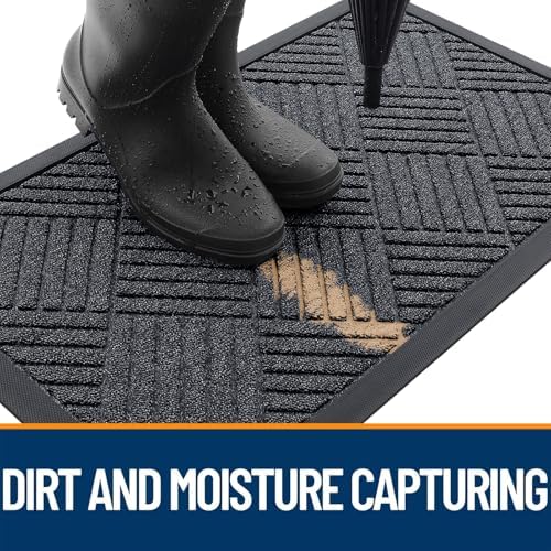OLANLY Front Door Mat Outside Entrance 47x32, Waterproof Heavy-Duty Doormat - Image 3