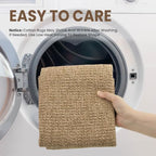 EARTHALL Washable Entryway Rug, Non Slip Area Rug, 3x5 Ft, Golden Tan - Image 4