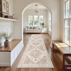 Madane Washable Runner Rugs 2x10 Long for Hallway Kitchen, Pink - Image 2