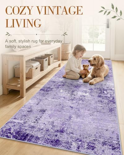 OLANLY 4x6 Washable Area Rug, Soft Non Slip Carpet for Bedroom Living Room - Image 3