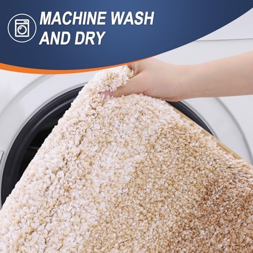 OLANLY Bathroom Rugs Mat 34x21, Extra Soft Absorbent Microfiber Bath Rugs - Image 6