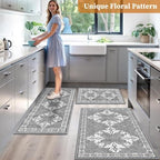 Kitchen Rugs Set of 3, Non Slip Washable Floor Mats with Water Absorbent - Image 6