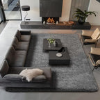 Ophanie Area Rugs 9x12 Living Room, Large Grey Bedroom Carpet, Big Shag Indoor Thick Soft Nursery Rug, Gray Fluffy Carpets for Boy and Girls Room Dorm Home Decor Aesthetic - Image 4