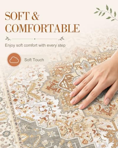 OLANLY 2x5 Washable Runner Rug, Soft Non Slip Carpet for Hallway Kitchen - Image 4