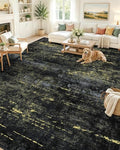OLANLY 9x12 Washable Area Rug, Soft Non Slip Carpet for Bedroom Living Room by OLANLY