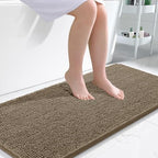 OLANLY Bathroom Runner Rugs 45x27, Extra Soft Absorbent Chenille Bath Rugs by OLANLY