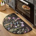 KIMODE Kitchen Mats Cushioned Anti Fatigue, Half Round Floral Kitchen Rug by StayinComfortCookwithJoy