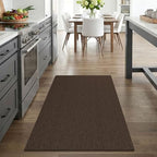 EARTHALL Washable Entryway Rug, Non Slip Doormat, 3x4 Ft, Brown/Coffee - Image 5