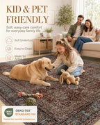 OLANLY 5x7 Washable Area Rug, Soft Non Slip Carpet for Bedroom Living Room - Image 5