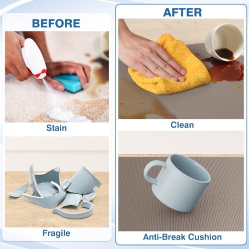StepRite 1-Inch Kitchen Mats for Floor, 2-Piece Anti-Fatigue Rugs, Khaki - Image 4