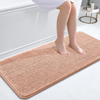 OLANLY Bathroom Runner Rugs 47x20, Extra Soft Absorbent Chenille Bath Rugs by OLANLY