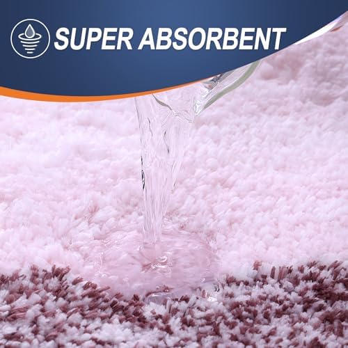 OLANLY Bathroom Runner Rug 70x20, Extra Soft Absorbent Microfiber Bath Rugs - Image 4