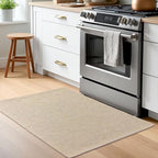 EARTHALL Washable Entryway Rug, Non Slip Indoor Doormat, 2x3 Ft, Sand/Beige - Image 6