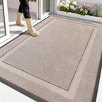 OLANLY Front Door Mat Outside 71x47, All-Season Heavy-Duty Rubber Doormat by OLANLY