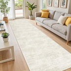 2x12 Runner Rug Non Slip,Washable Hallway Runner Rug,Beige - Image 3
