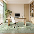 8x10 Area Rugs for Living Room, Washable Large Carpet, Light Green - Image 3