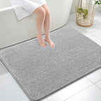 OLANLY Large Bathroom Rugs 40x32, Extra Soft Absorbent Chenille Bath Rugs by OLANLY