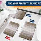 OLANLY Small Bathroom Rugs 35x16, Extra Soft Absorbent Microfiber Bath Rugs - Image 2