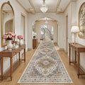 Madane Hallway Runner Rug 3x14 Washable Kitchen Runners Long, Turmeric/Grey by Madane
