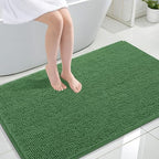 OLANLY Large Bathroom Rugs 47x32, Extra Soft Absorbent Chenille Bath Rugs by OLANLY