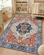 OLANLY 3x4 Washable Accent Rug, Soft Non Slip Carpet for Entryway Bedside by OLANLY