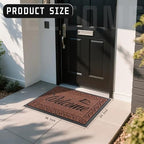 Yimobra Welcome Mat Outdoor Indoor, Waterproof Heavy Duty Front Door Mat Outside Entrance, Extra Sturdy Non-Slip Doormat, Low Profile, Dirt Trapping, 36x24 Inches, Maroon - Image 2