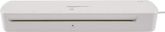 Amazon Basics 12-Inch Thermal Laminator Machine, Easy to Use for Home Office or School,White