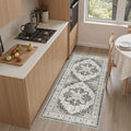 Madane Washable Area Rug 2x4, Small Entryway Rugs Non-Slip, Black by Madane