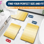 OLANLY Small Bathroom Rugs 24x16, Extra Soft Absorbent Microfiber Bath Rugs - Image 2