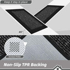BEQHAUSE Indoor Door Mat 32" x 48", Dirt Trapper Door Mats, Black - Image 4